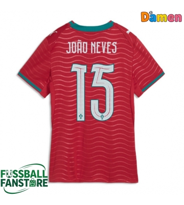 Portugal Joao Neves #15 Replik Heimtrikot Damen WM 2026 Kurzarm